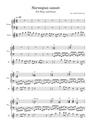 Norwegian sunset – Bent Fabricius-Bjerre Sheet Music for Soprano