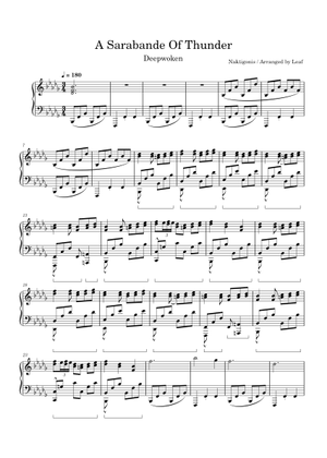 A Sarabande Of Thunder (Deepwoken OST) – Naktigonis Sheet Music