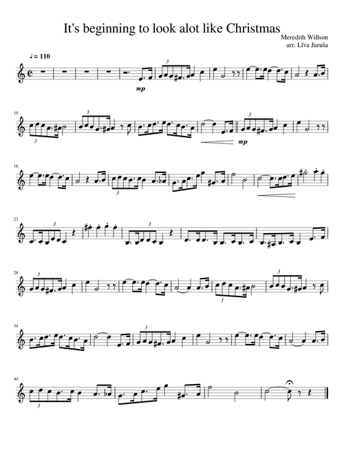 It's beginning to look alot like Christmas / Clarinet2