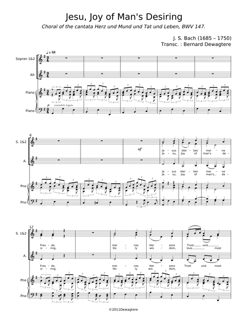 Jesu, Joy of Man's Desiring - Johann Sebastian Bach