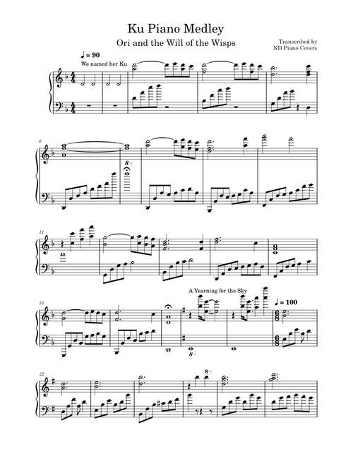 Ori and the Will of the Wisps - Ku Piano Medley