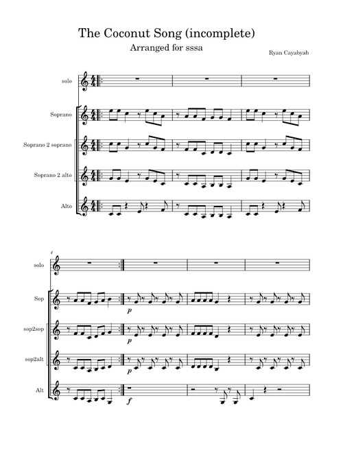 The coconut song - da coconut nut – Ryan Cayabyab The coconut song - « da coconut nut »