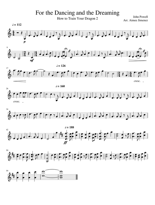 For the Dancing and the Dreaming (Solo Violin)