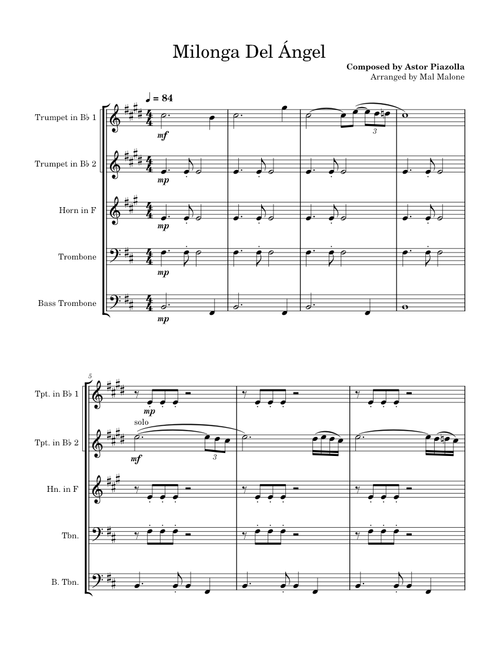 Milonga Del Angel - Astor Piazolla