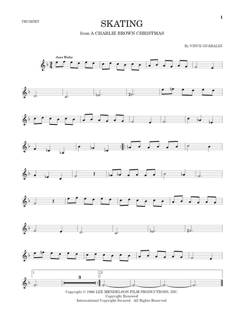 Skating - Vince Guaraldi (Trumpet Solo)