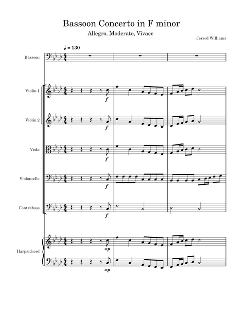 Bassoon Concerto in F minor
