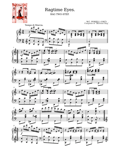Ragtime Eyes by W.C. Powell (1907)