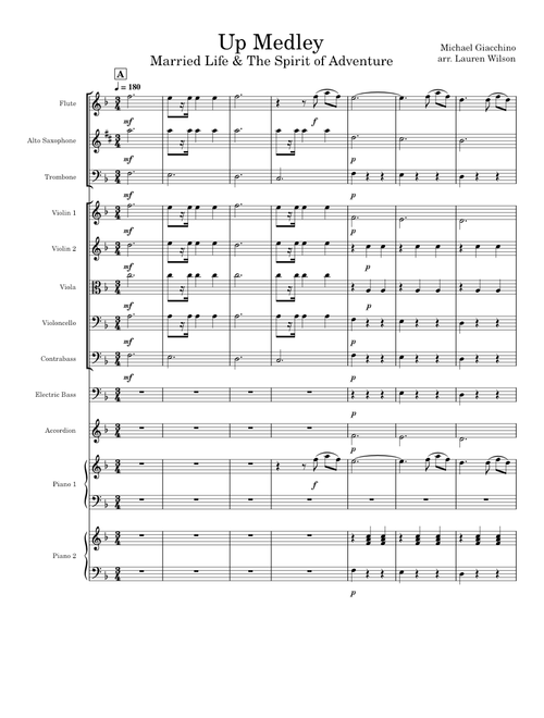 Up Medley (Married Life & Spirt of Adventure) – Michael Giacchino
