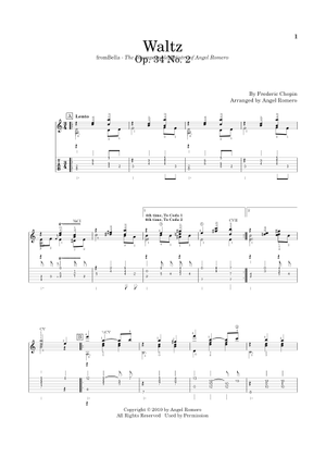 Valse Lente en La mineur Op.34 No.2 - Frédéric Chopin Sheet Music