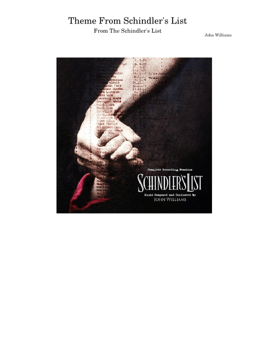 Theme From Schindler's List