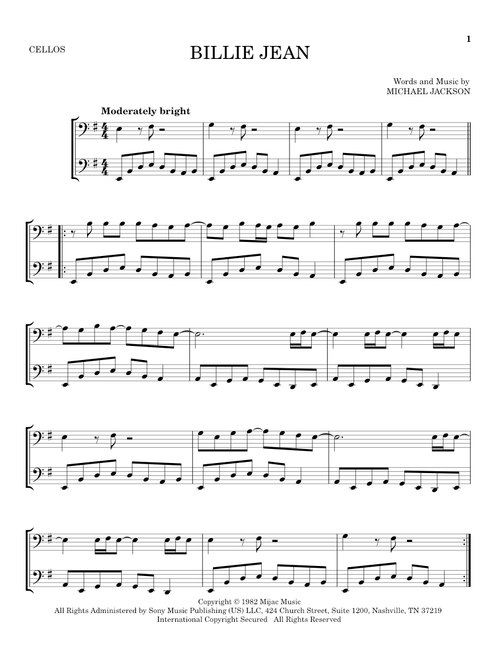 Billie Jean - Michael Jackson (Cello Duet)