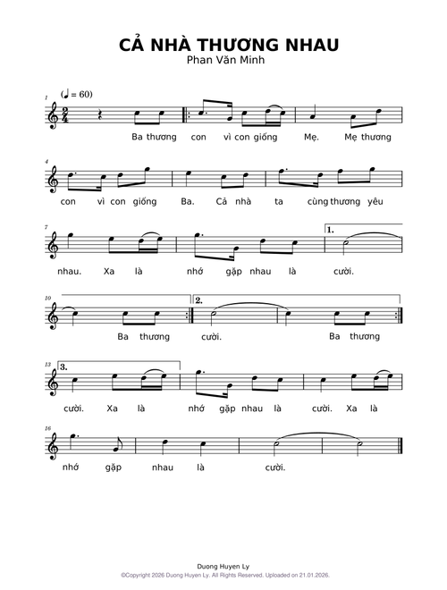 CẢ NHÀ THƯƠNG NHAU - Phan Văn Minh (Đàn Bầu C)