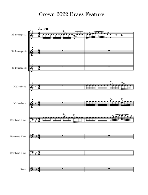 Carolina Crown 2022 Brass Feature (WIP)