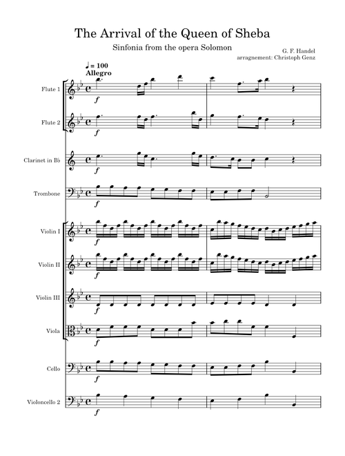 The Arrival of the Queen of Sheba – Georg Friedrich Händel