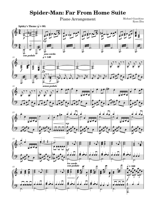 Spidermen sheet music by hrapotryav | Play, print, and download in