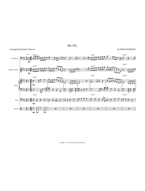 Mr. P.C. (Arr. Dominic Meccia) - John Coltrane (Jazz Ensemble)