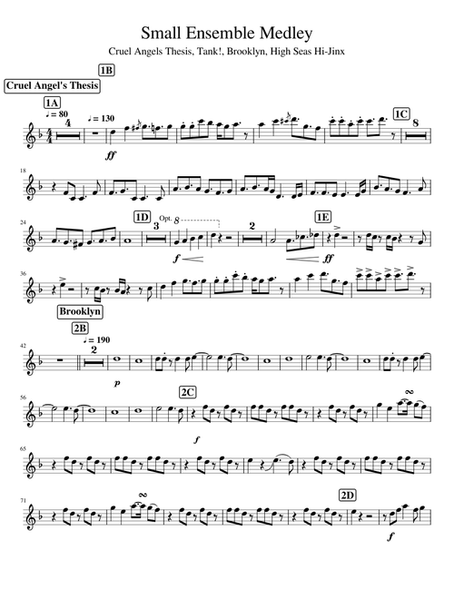 Small Ensemble Medley Trumpet