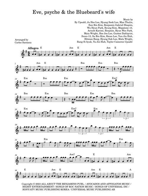 Eve, Psyche & The Bluebeard's Wife (Arr. Carlos Santana) - Le Sserafim (Violin Solo)