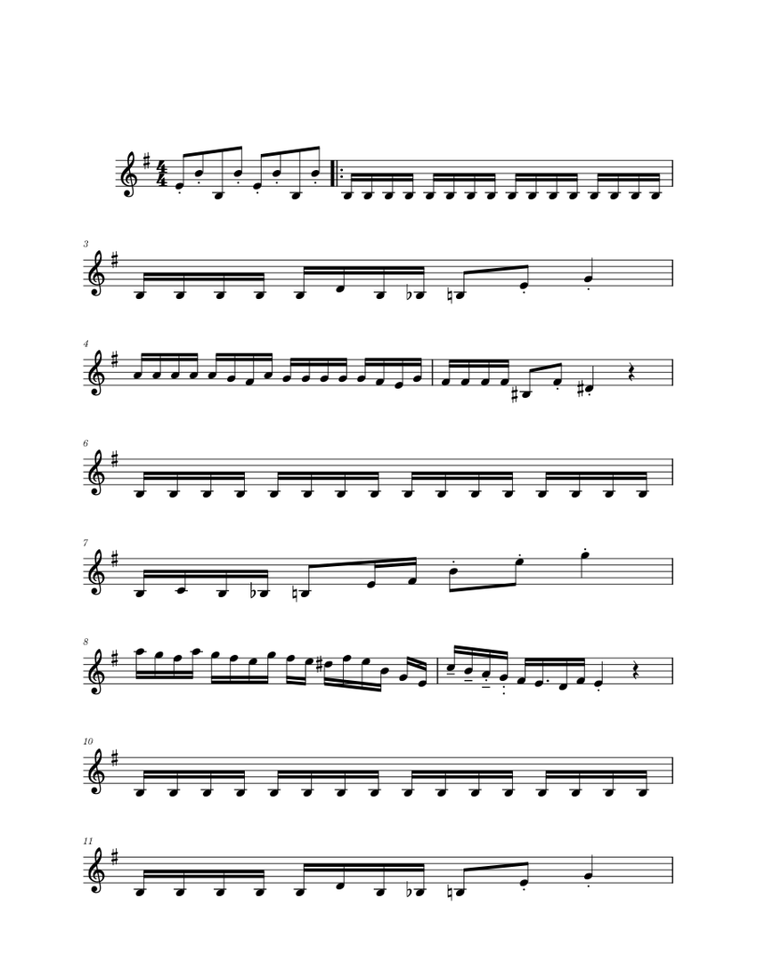 Rush E – Sheet Music Boss - Violín Sheet Music For Vocals (String ...