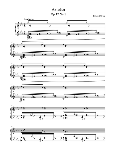 Arietta – Edvard Grieg