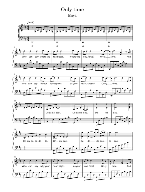 Only time – Enya