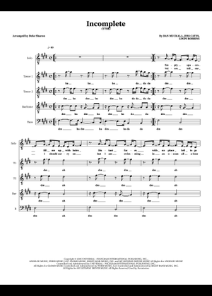Incomplete Backstreet Boys Piano Download Digital Sheet Music Of The
