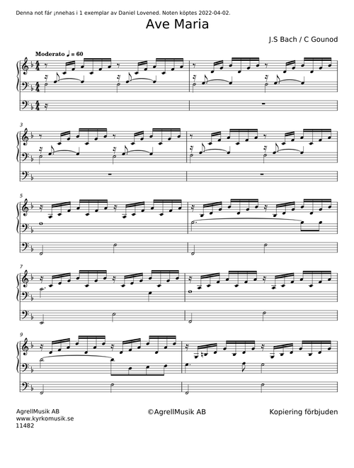 Ave Maria - Johann Sebastian Bach