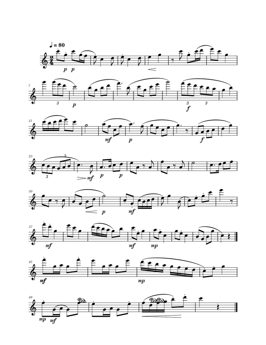 Flute Audition Solo 1B Sheet music for Vocals (Solo)