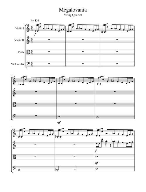 Undertale: Megalovania String Quartet