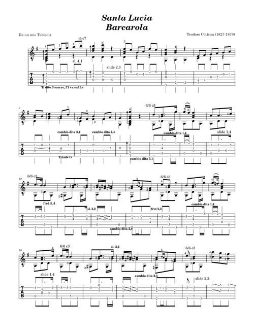 Santa Lucia – Misc tunes