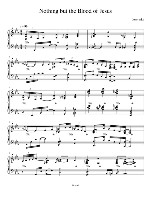 Nothing but the Blood of Jesus - Yohan Kim Transcription.