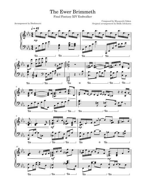 The Ewer Brimmeth – Masayoshi Soken (Old Sharlayan Day Theme), as performed by Lilybell