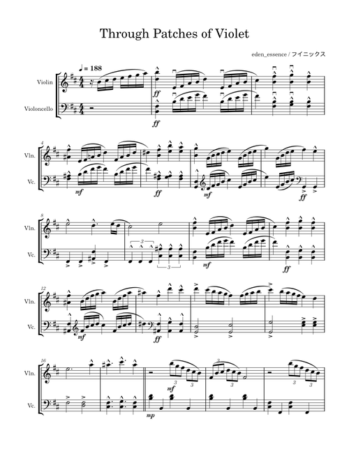 Through Patches of Violet – Mili / eden_essence