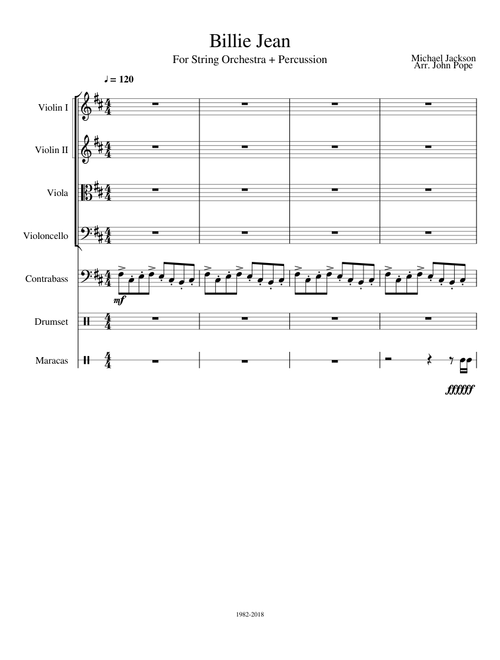 Billie Jean - For Orchestra + Percussion