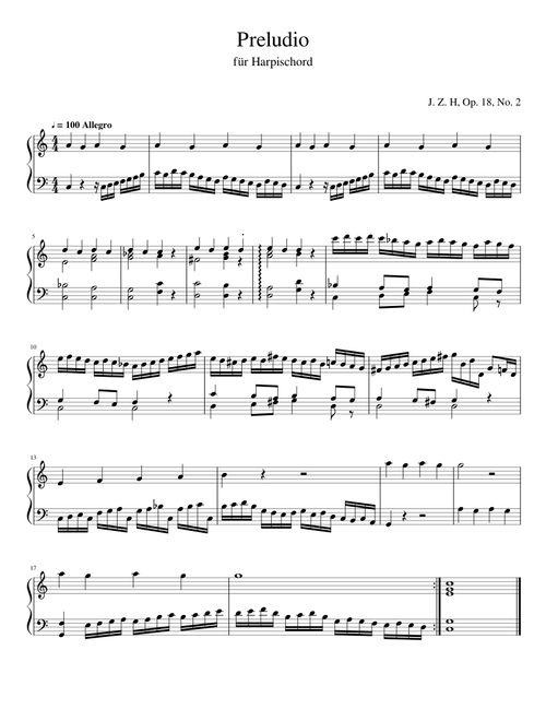 Harpischord Preludio