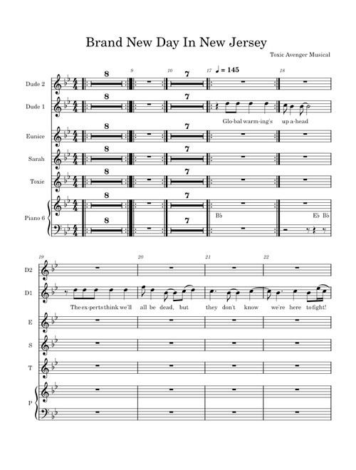 Toxic Avenger Harmony - Brand New Day (Black Dude Harmony)