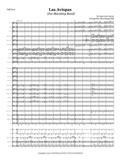 Las Avispas (Arr. Elisa Rangel Hill) - Juan Luis Guerra (Marching Band)