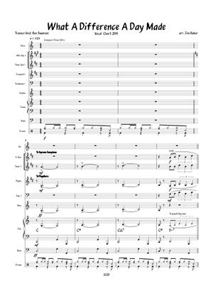 ビッグバンド譜「What a Difference a Day Made」 WHAT A DIFFERENCE A