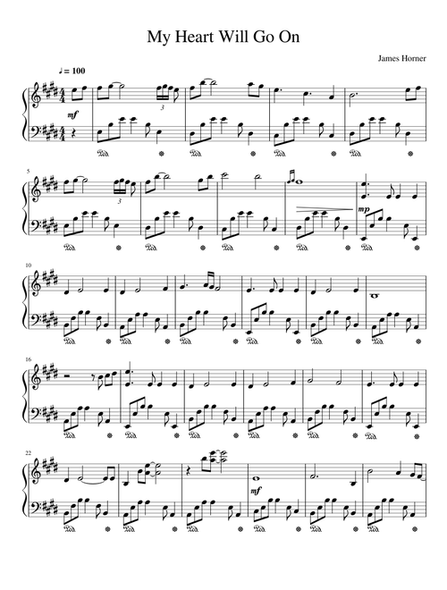 My Heart Will Go On (Piano)