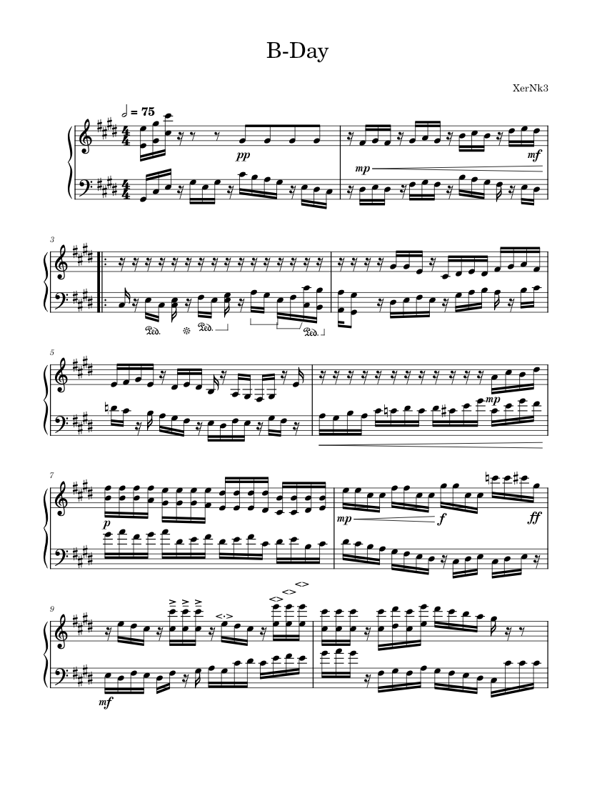 Gallop Notes gallop Sheet Music for Piano (Solo) | MuseScore.com