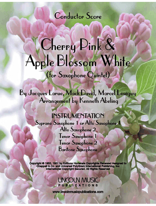 Cherry Pink And Apple Blossom White (Arr. Kenneth Abeling) - Alan Dale (Woodwind Ensemble)