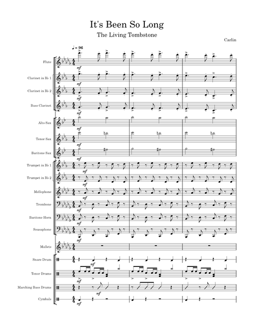 It's Been So Long (Marching Band Arrangement)