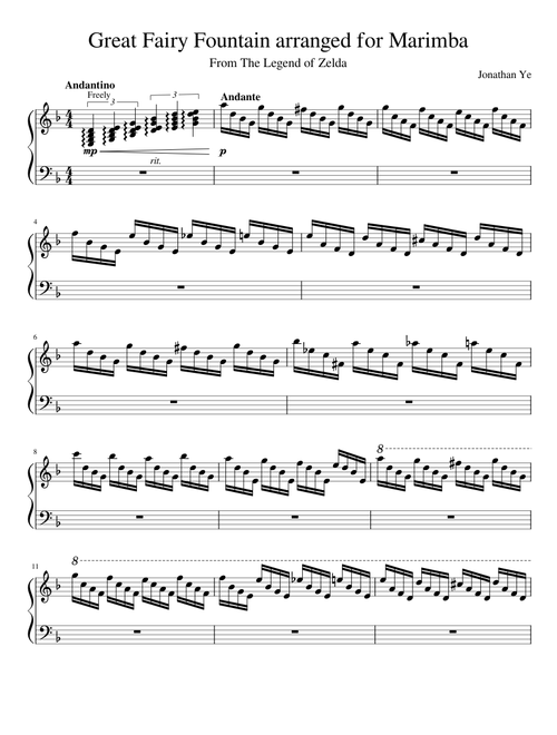 Great_Fairy_Fountain_arranged_for_Marimba