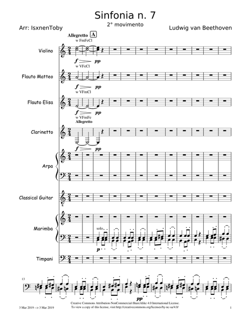 Symphony no. 7, 2nd Movement