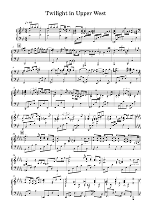 Twilight_in_upper_west_Hirotaka_Izumi_piano_solo Sheet Music for