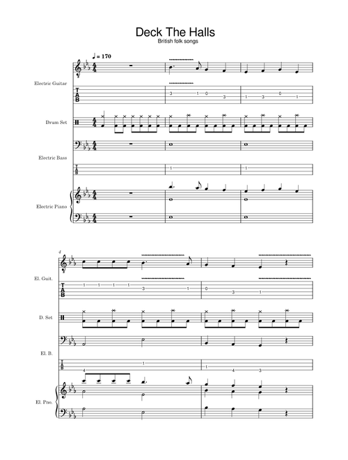 Deck The Halls(Rock Band Ver.)
