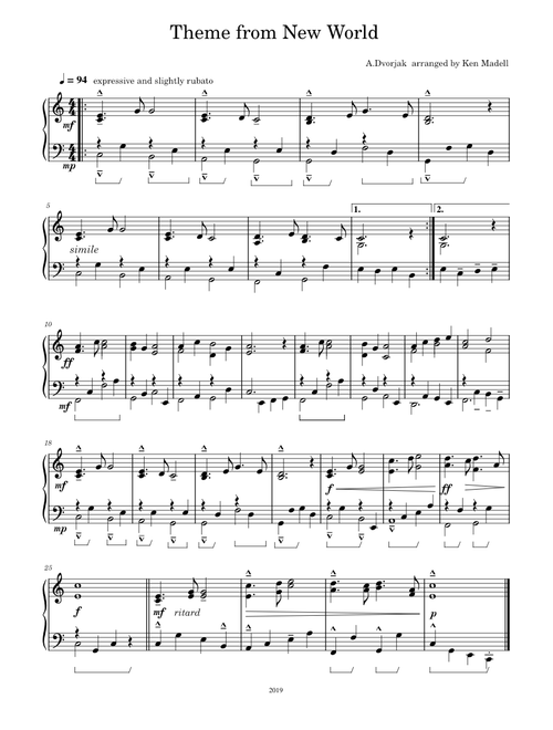 Largo from the New World Symphony – Antonín Dvořák