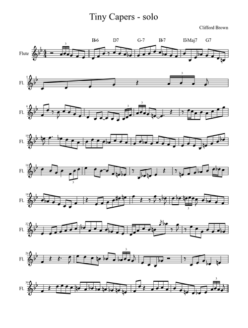 Tiny Capers - Clifford Brown's solo