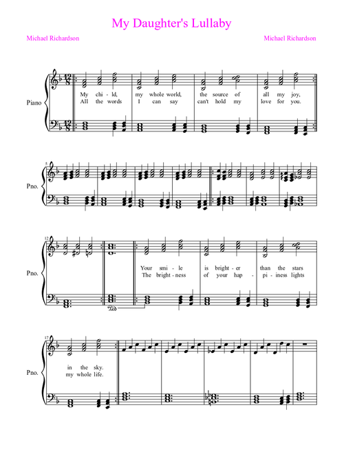 My Daughter's Lullaby