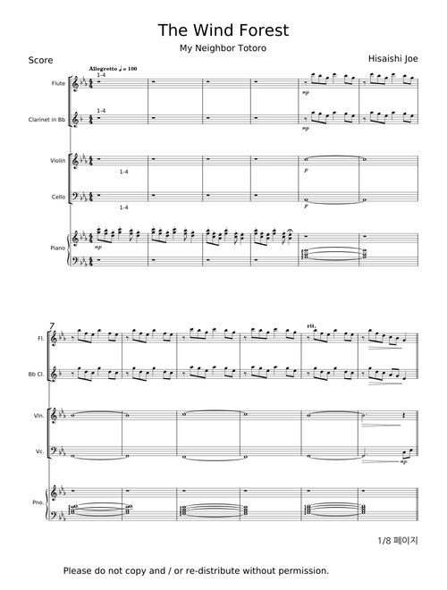 The wind forest - Joe Hisaishi